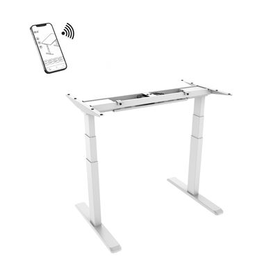 Estructura Para Escritorio Motorizado Kimex Regulable En Altura 62-128 Cm Función Wifi Color Blanco