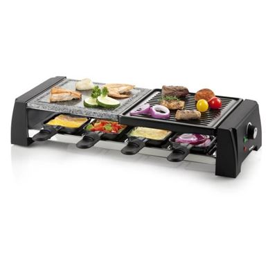 Raclette / Parrilla Domo Para 8 Personas Negro