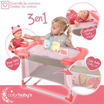 Cuna y trona para muñecas best sale
