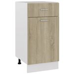 Armario inferior con cajón de cocina vidaXL aglomerado sonoma 40x46x81,5 cm