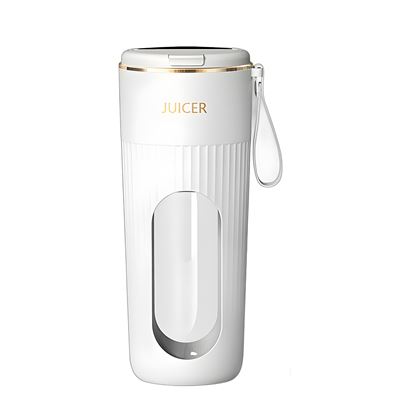 Mini Batidora Portátil Juicer De 340ml Con 10 Cuchillas De Acero Pantalla Lcd Blanco