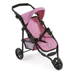 Cochecito Para Muñecas Bayer Chic 2000 Lola – 3 Ruedas Con Capota, Cinturón Y Cesta – Ajustable En Altura (70x33x62 Cm)