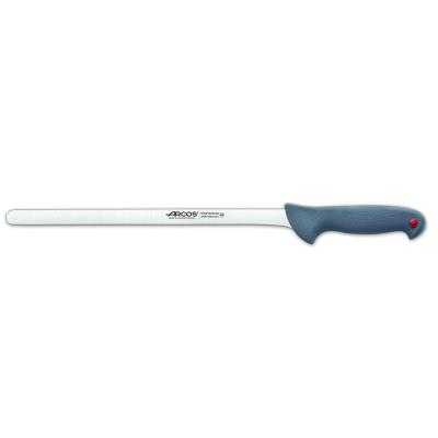 Cuchillo Jamonero Arcos Colour - Prof 242600 De Acero Inoxidable Nitrum Y Mango Ergonómico De Polipropileno Y Hoja De 30 Cm, Funda Display