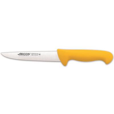 Cuchillo De Carnicero Arcos Colour De Acero Inoxidable Y Mango Ergonómico - Amarillo