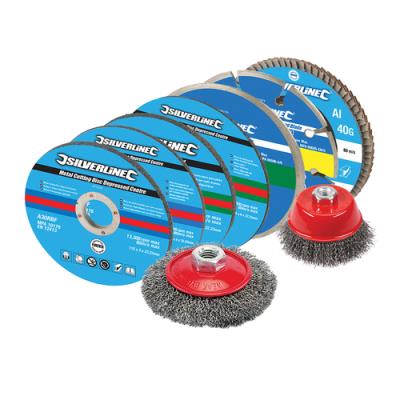 Accesorios corte/desbaste para amoladoras Silverline 633831, 12 piezas