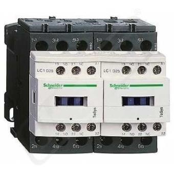 Contactor Schneider, 12A 1NA/1NC 24v cc-ar-antip ref. lc1d12bd