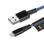 Cable Micro-USB de Kevlar marca Xtorm Solid Blue 1 m - Azul y Rojo