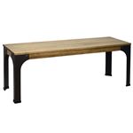 Banco Bristol estilo industrial vintage – 39x110x46 cm