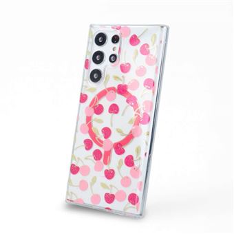Funda IMD Compatible con Magsafe para Samsung Galaxy S23 Ultra Cerezas Iridiscente - 1