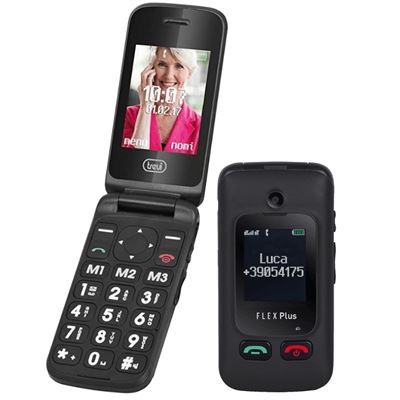 Teléfono de bolsillo para personas mayores Trevi Flex plus 55 negro