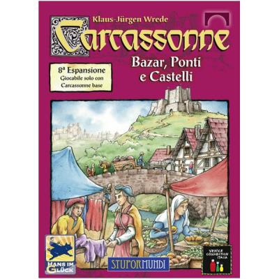 Giochi Uniti Carcassonne juego de tablero ponti castell 230 mm 50 importado mesa bazar 8