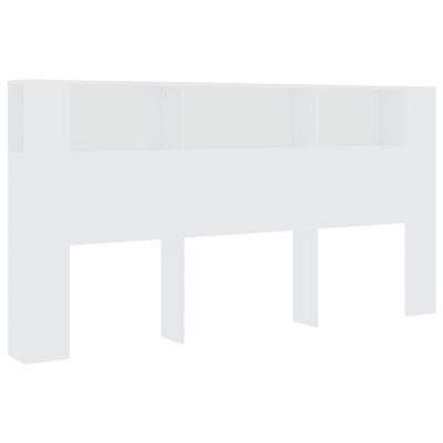 Vidaxl Blanco Mueble Cabecero 200X18,5X104,5 Cm