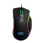 Ratón gaming Mars Gaming MM318, 26000 DPI, sensor óptico profesional, botón especial SNIPE, iluminación Chroma RGB