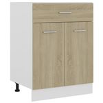 Armario inferior con cajón de cocina vidaXL aglomerado sonoma 60x46x81,5 cm