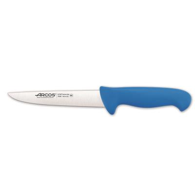 Cuchillo De Carnicero Arcos Colour - Prof 294623 De Acero Inoxidable Y Mango Ergonómico - Azul