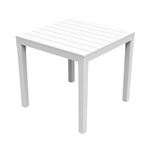 Vidaxl Mesa De terraza patio exterior restaurantes aire libre muebles comedor tablero blanco 78x78x72cm progarden bali polipropileno 78x78x72 resina