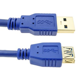 Cable USB 2.0 A-A 3m macho/hembra