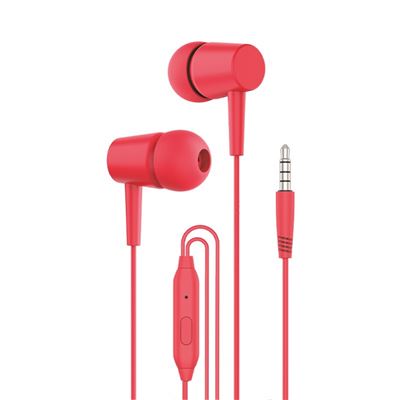Cool Bear Stereo Auriculares 3,5 mm con Micrófono Rojos - Imagen 2