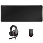 Combo Gaming, Mars Gaming MCPPRO, Ratón 9800DPI, Alfombrilla XL y Cascos Over-ear