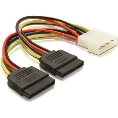 Delock Adaptador Cable Power Sata Hdd 2X > 4Pin Male
