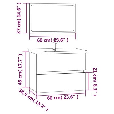 Armario de baño,Mueble Baño madera contrachapada color roble