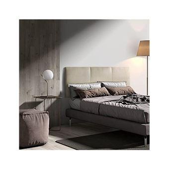 Cabecero de tela Momma Home Anike con costuras centrales 150x60cm Beige - 1