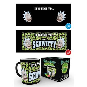 Taza mágica Reactiva Rick y Morty Get Schwifty