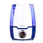 Humidificador Ultrasónico Silencioso, Ionico,Depósito 5,2 Litros, Filtro Cerámica, Temporizador Camry CR7952 30W Blanco/azul