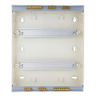 Caja de distribución eléctrica BeMatik de 24 módulos de 17.5 mm de  superficie de plástico ABS SPN IP40 - Cajas de superficie - Los mejores  precios