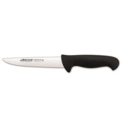 Cuchillo De Carnicero Arcos Colour - Prof 294625 De Acero Inoxidable Y Mango Ergonómico - Negro