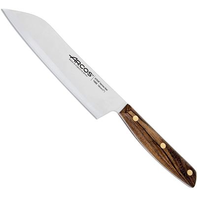 Cuchillo Santoku Arcos Nordika Madera Hoja 190mm