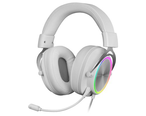 Mars Gaming Blanco Auriculares Gaming Mh-Forge Jack 3.5Mm Drivers 50Mm Frgb