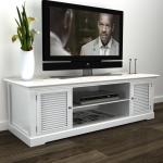 Mueble TV de madera, Blanco