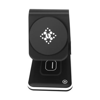 Base de carga MagSafe 3 en 1 iPhone, AirPods y Apple Watch Soporte vídeo Negro - 1