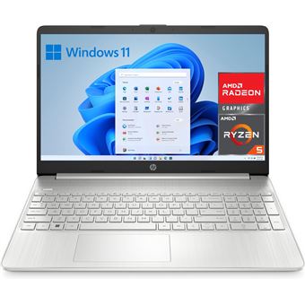 PC Portátil HP 15s-eq2172ns 15.6"" FHD AMD Ryzen 5 5500U, 16GB RAM, 512GB SSD, AMD Radeon, Windows 11 Plata Teclado QWERTY Español - 1