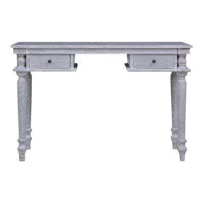 Vidaxl Escritorio De Madera Maciza De Caoba 115X50x78cm