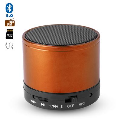 Tekkiwear Dam Naranja Altavoz Compacto Martins Bluetooth 3.0 De 3W, Con Manos Libres Y Radio Fm. Dam