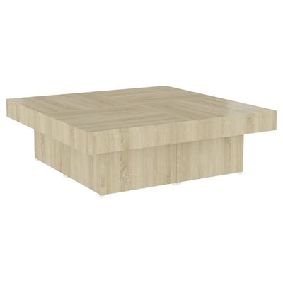 Vidaxl Mesa De Centro Aglomerado Color Roble Sonoma 90X90x28cm