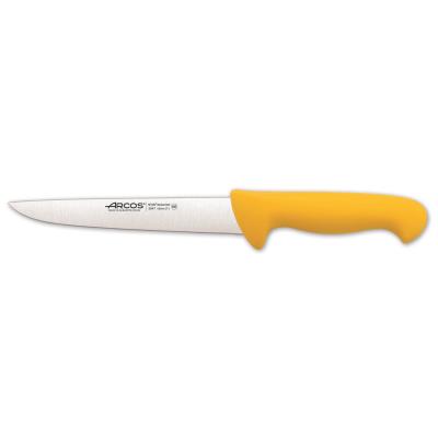 Cuchillo De Carnicero Arcos Colour De Acero Inoxidable Y Mango Ergonómico - Amarillo
