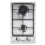 Placa de gas Cata GI 3002 X 2 Fuegos 30cm Inox