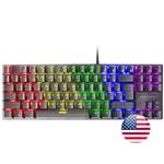 Teclado Mecánico FRGB Mars Gaming MK80 Negro, Switch Mecánico Marrón, Idioma US