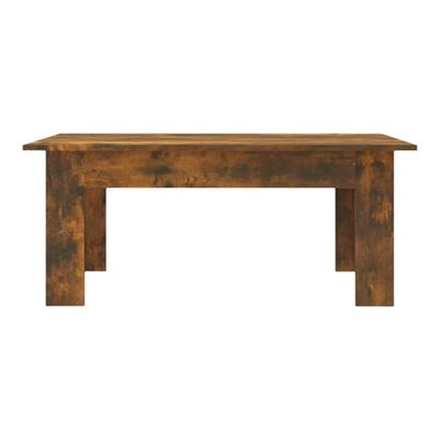 Vidaxl Mesa De Centro Madera Contrachapada Roble Ahumado 100X60x42cm