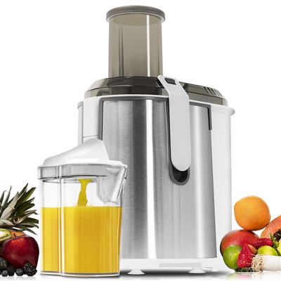 Licuadora para Frutas y Verduras Cecotec StrongTitanium XXL 19000 RPM, 1300 W, Disco Titanio, 2 Velocidades y Libre de BPA, Blanco