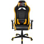 Silla gaming Mars Gaming MC3 amarilla, almohada y cojín lumbar, inclinación 180º, reposabrazos 2D