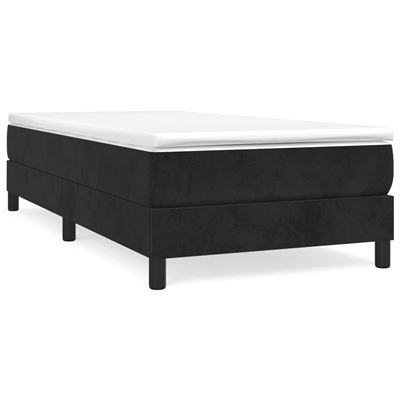 Vidaxl Negro Estructura De Cama Box Spring Terciopelo 90X200cm