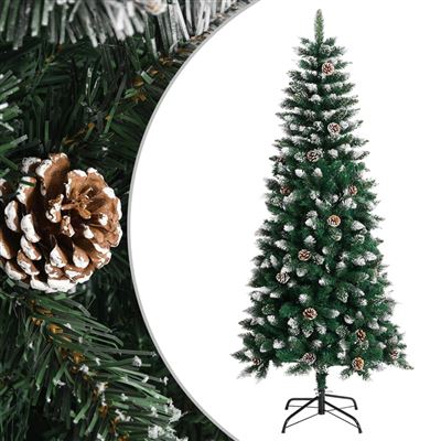 Árbol de Navidad artificial con soporte vidaXL PVC verde 150 cm 3,4 kg