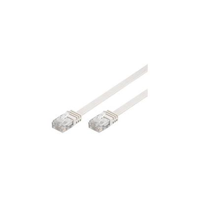 Cable de conexión cable de conexión plano U/UTP cat.5e blanco - Imagen 2