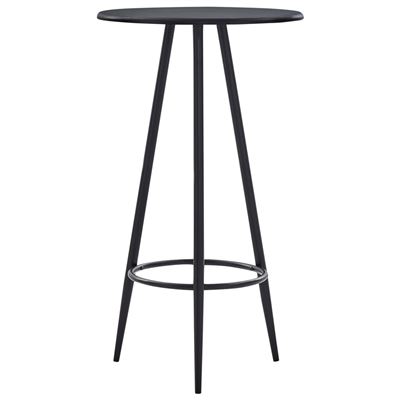 Vidaxl Negro Mesa Alta De Cocina Mdf 60X107,5 Cm