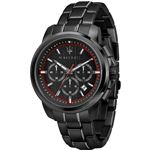 Reloj Maserati Successo 44mm chr black dial para hombre de cuarzo con brazalete acero inoxidable r8873621014