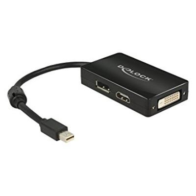 Delock Adaptador 0.16M Displayport/Displayport + Hdmi + Dvi